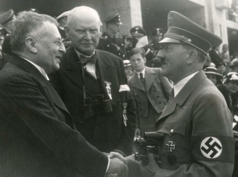 Свен Гедин и Адольф Гитлер. 1936 г.