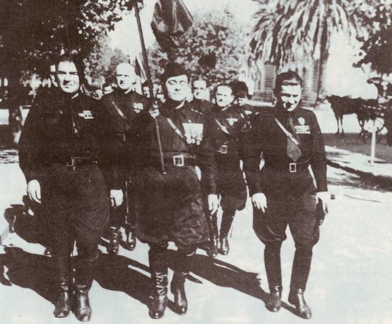 Марш аргентинских фашистов. Ла-Плата. 1940-е годы.