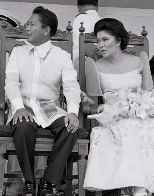 Президент Фердинанд Маркос и его жена Имельда.