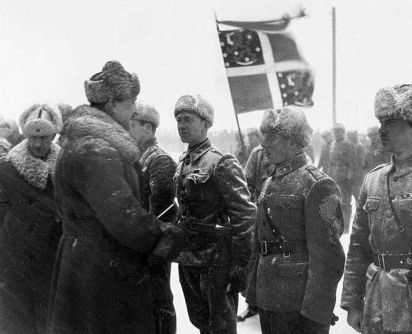 Шведские добровольцы на Зимней войне. Финляндия. 1940 г. 
