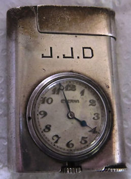 Зажигалки-часы «Watchlighter» фирмы Eterna, выпускались с 1928 года. 