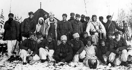 Шведские добровольцы на Зимней войне. Финляндия. 1940 г. 