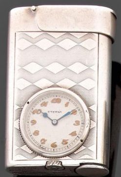 Зажигалки-часы «Watchlighter» фирмы Eterna, выпускались с 1928 года. 