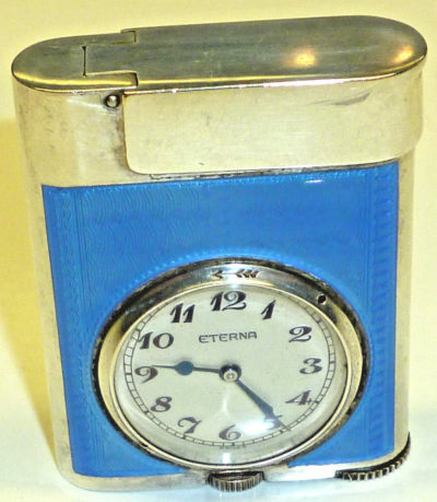Зажигалки-часы «Watchlighter» фирмы Eterna, выпускались с 1928 года.