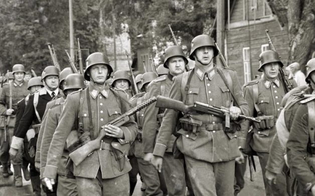Военнослужащие 10-го Литовского шуцманшафт-батальона.