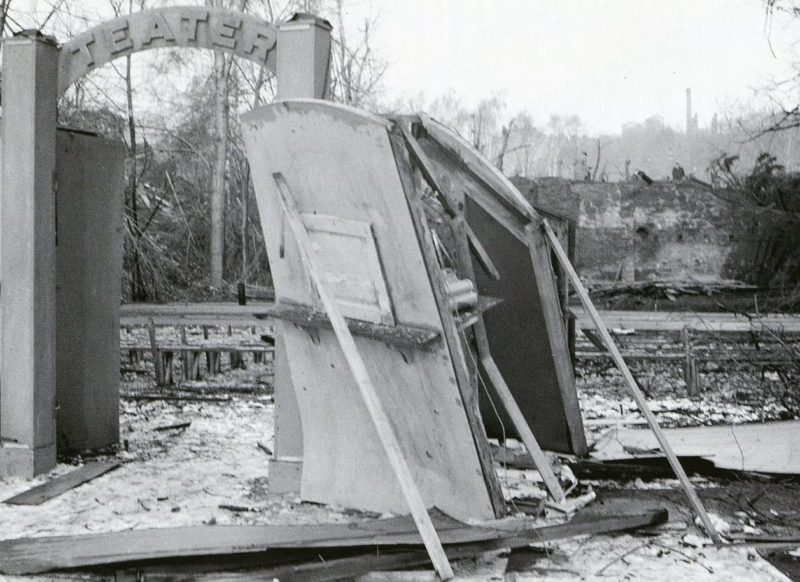 Последствия советской бомбардировки района Эриксдал. Стокгольм. 22 февраля 1944 г.