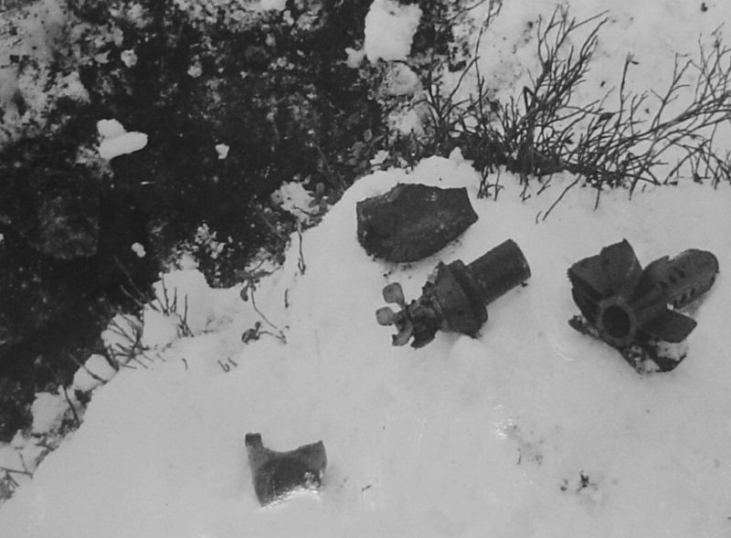 Последствия советской бомбардировки района Эриксдал. Стокгольм. 22 февраля 1944 г.