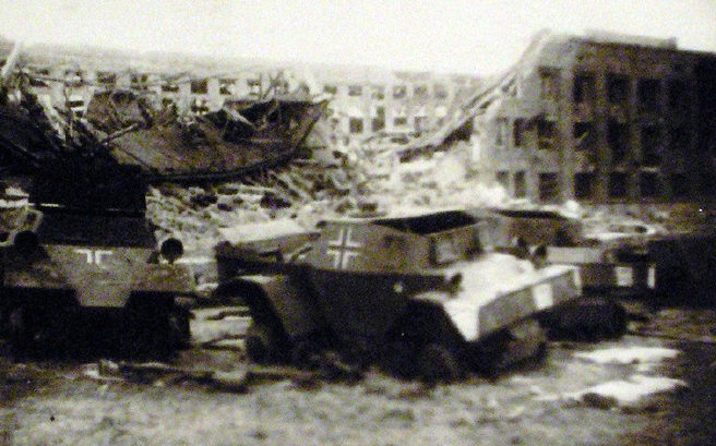 Разбитая немецкая техника. Апрель 1944 г.