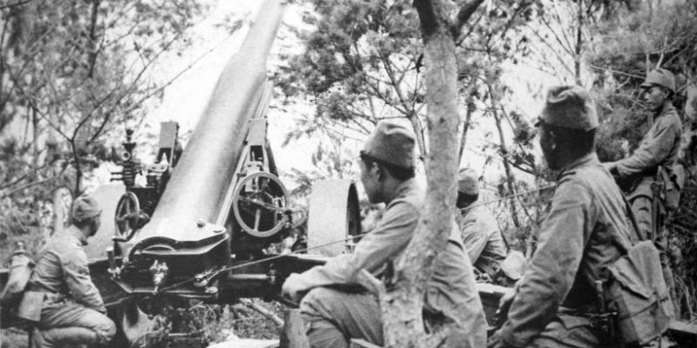 Японские артиллерийские позиции. 1938 г.