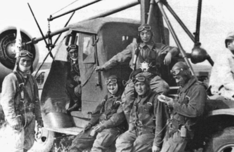 Японские лётчики между боями. 1939 г.