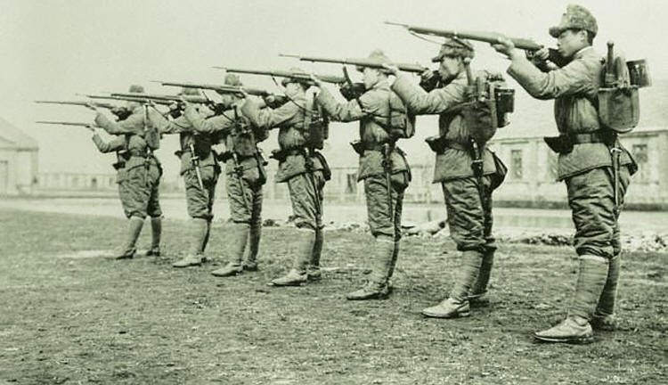 Солдаты армии Маньчжоу-Го. 1938 г. 