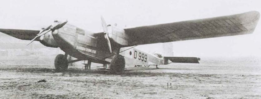 На пассажирском самолете «Rohrbach-VIII», переоборудованном в бомбардировщик, отрабатывались методы бомбометания. 