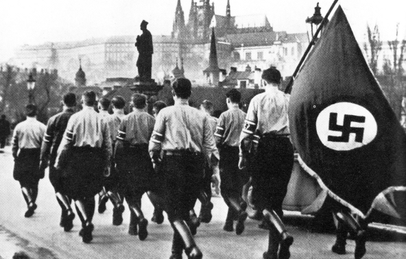 Немецкие студенты на демонстрации в Праге. Март 1939 г.