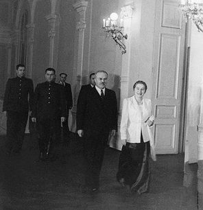 Молотов с женой. 1948 г. 