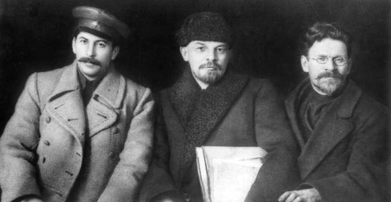 Сталин, Ленин и Калинин. 1919 г.
