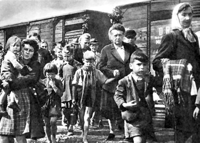 Депортация немцев из Чехословакии сентябрь 1945 г. 