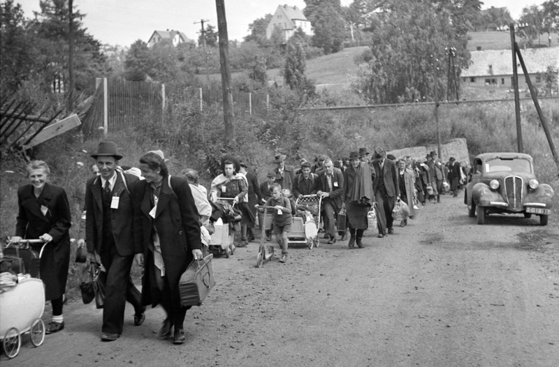 Депортация немцев из Чехословакии сентябрь 1945 г. 