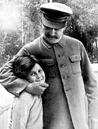 Сталин с дочерью Светланой. 1932 г. 
