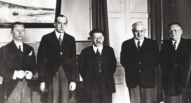 Литвинов, Дженукидзе, Калинин, Бек. Москва, 1934 г. 