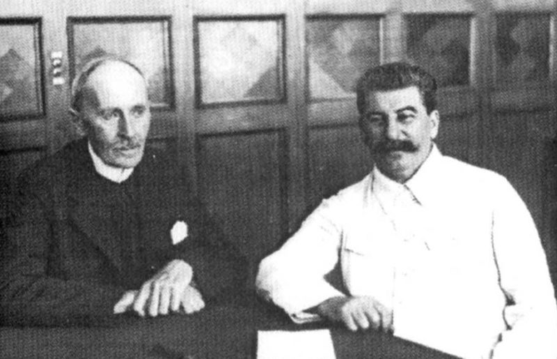 Ромен Ролан на приеме у И.В.Сталина. 1935 г.