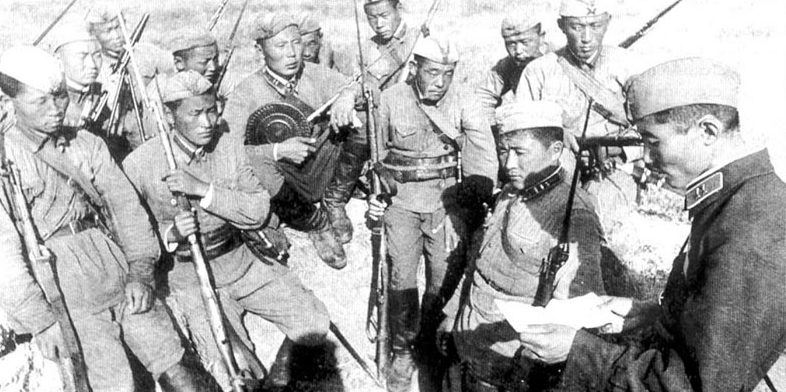 Монгольские солдаты. 1939 г.