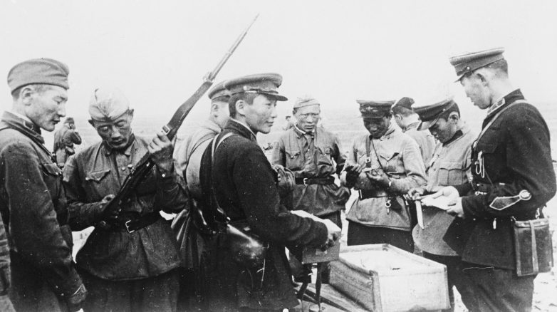 Монгольские солдаты. 1939 г.
