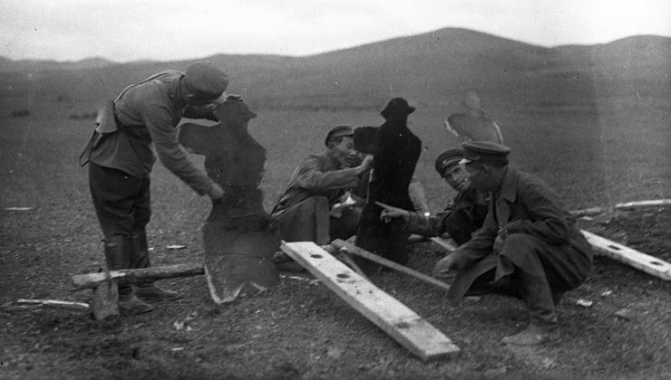 Монгольские офицеры. 1939 г. 