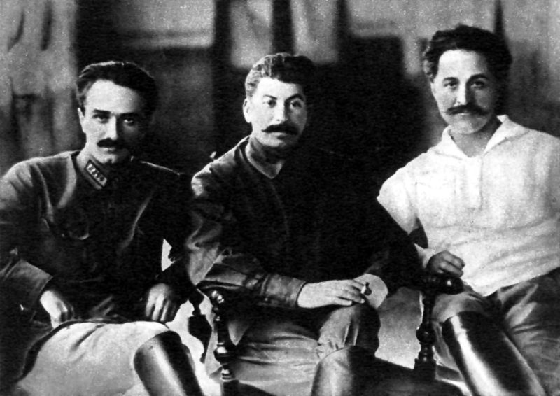 Анастас Микоян, Иосиф Сталин и Григорий Орджоникидзе. 1924 г.