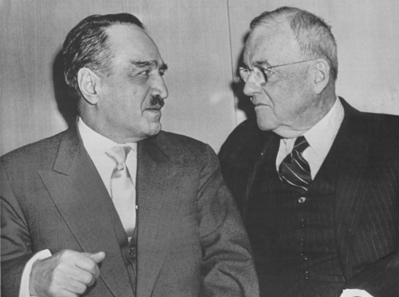 Анастас Микоян и Джон Фостер Даллес. Вашингтон, январь 1959 г.
