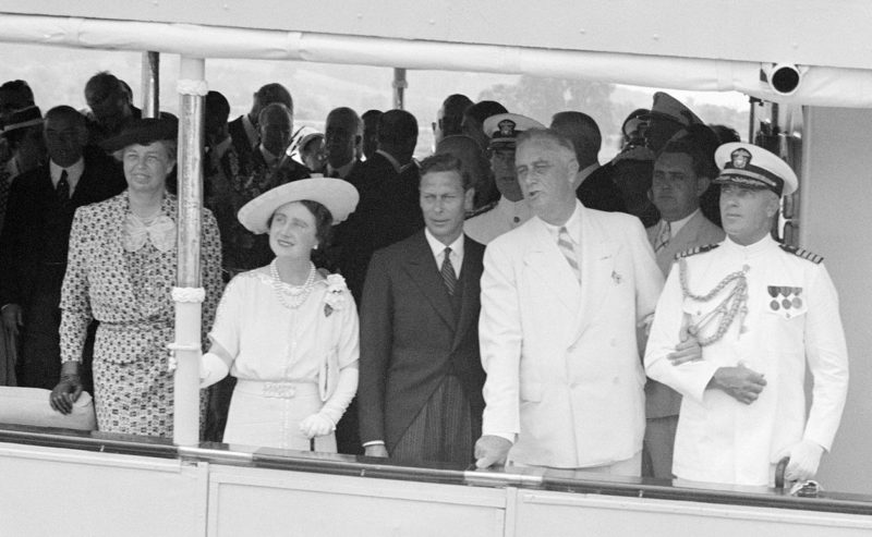 Рузвельт с королем и королевой Великобритании. 9 июня 1939 г.