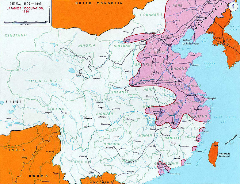 Японская оккупация Китая в 1940 г.