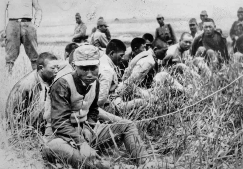 Китайские военнопленные. Нанкин. Декабрь 1937 г. 