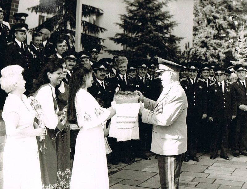 Командарм Лелюшенко в воинской части в Эберсвальде. 1983 г.