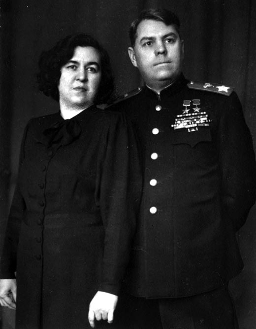 Маршал Василевский и жена Екатерина. 1946 г. 