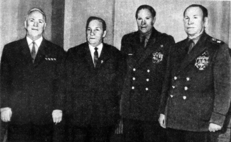 Жуков, Лукин, Рокоссовский, Конев. 1966 г.