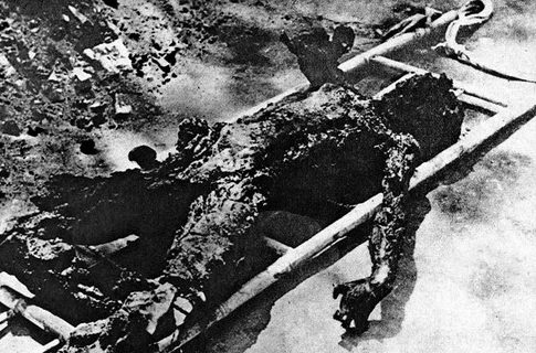 Сожженное тело китайца. Нанкин. Декабрь 1937 г. 