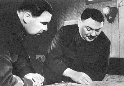 Л.А. Говоров и А.А. Жданов. 1942 г.