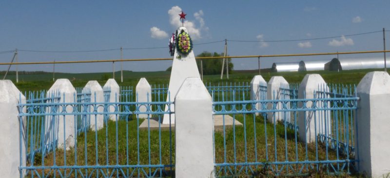 с. Большой Бейсуг Брюховецкого р-на. Памятник погибшим землякам, установленный по улице Матросова.