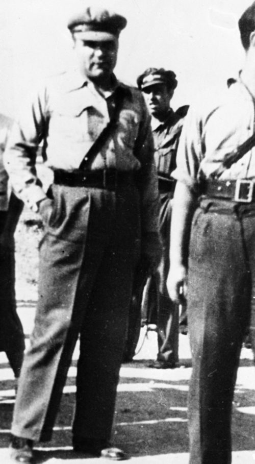 Полковник Малиновский в качестве военного советника во время Испанской гражданской войны, 1937 г.