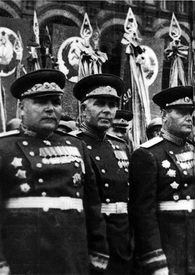 Малиновский на Параде Победы. 24 июня 1945 г.