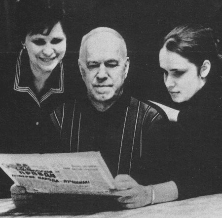 Жуков с женой и дочерью Марией. 1972 г.