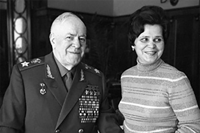 Георгий Жуков с последней женой Галиной Александровной. 1973 г.