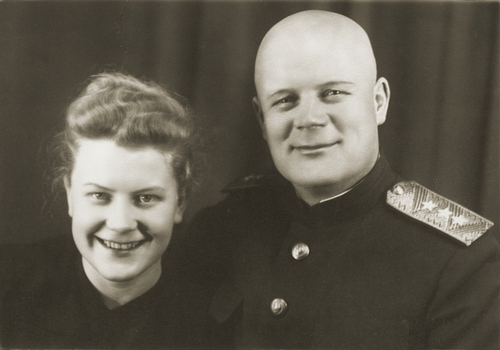 Голиков с дочерью. 1955 г. 