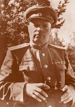 Командующий войсками 3-го Прибалтийского фронта генерал-полковник И. И. Масленников. 1944 г.