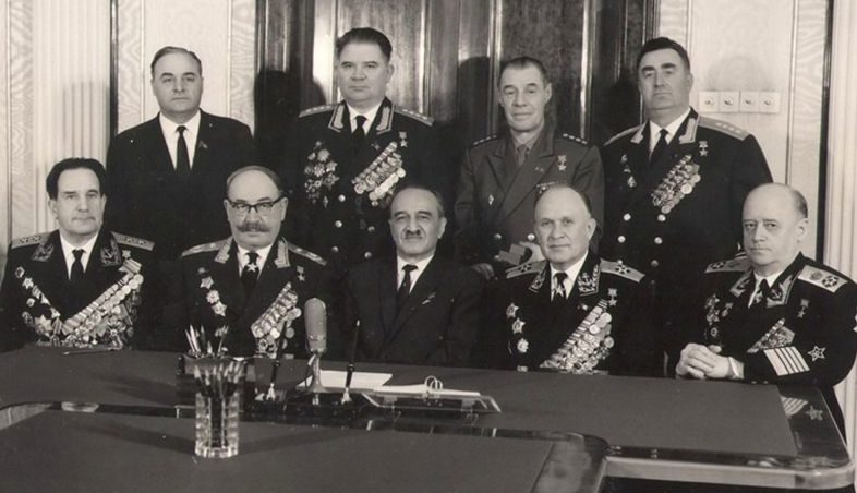 Исаков в Кремле среди адмиралов. 1957 г.