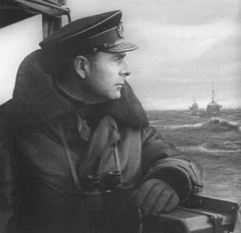 Адмирал Головко на корабле. 1944 г. 