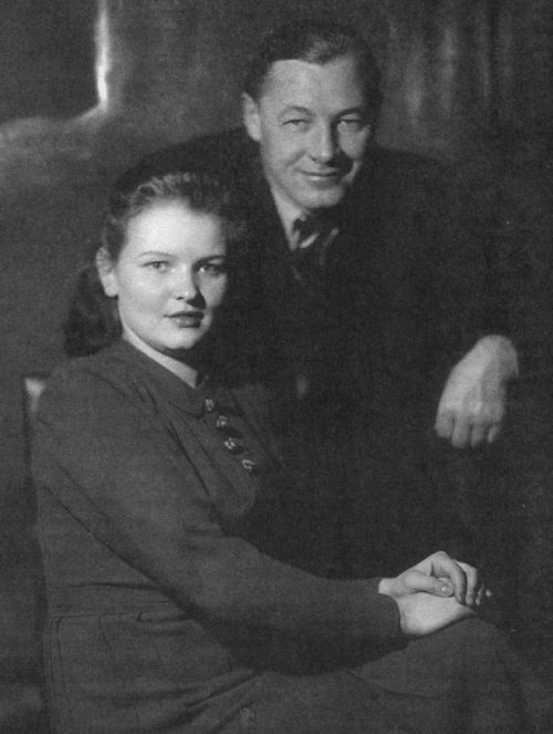 Кузнецов с женой Верой. 1941 г.