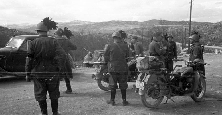 Итальянские войска в Югославии. 