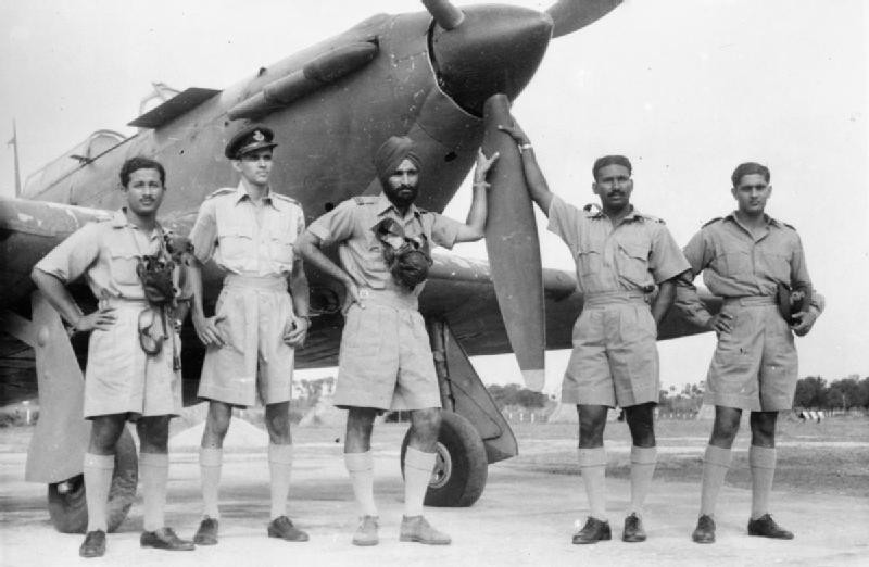 Индийские пилоты в Королевских ВВС.