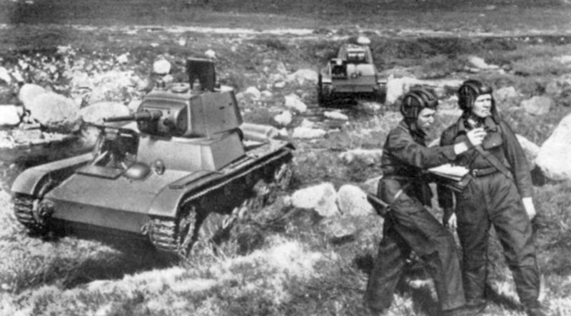 Танкисты на Карельском фронте. 1942 г.